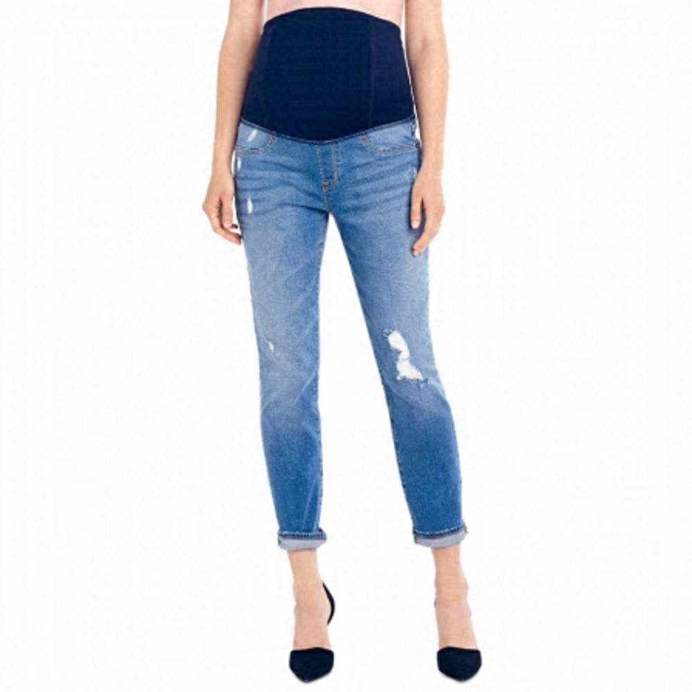 NEW Ingrid and Isabel size‎ 29 Mia boyfriend cross panel maternity jeans